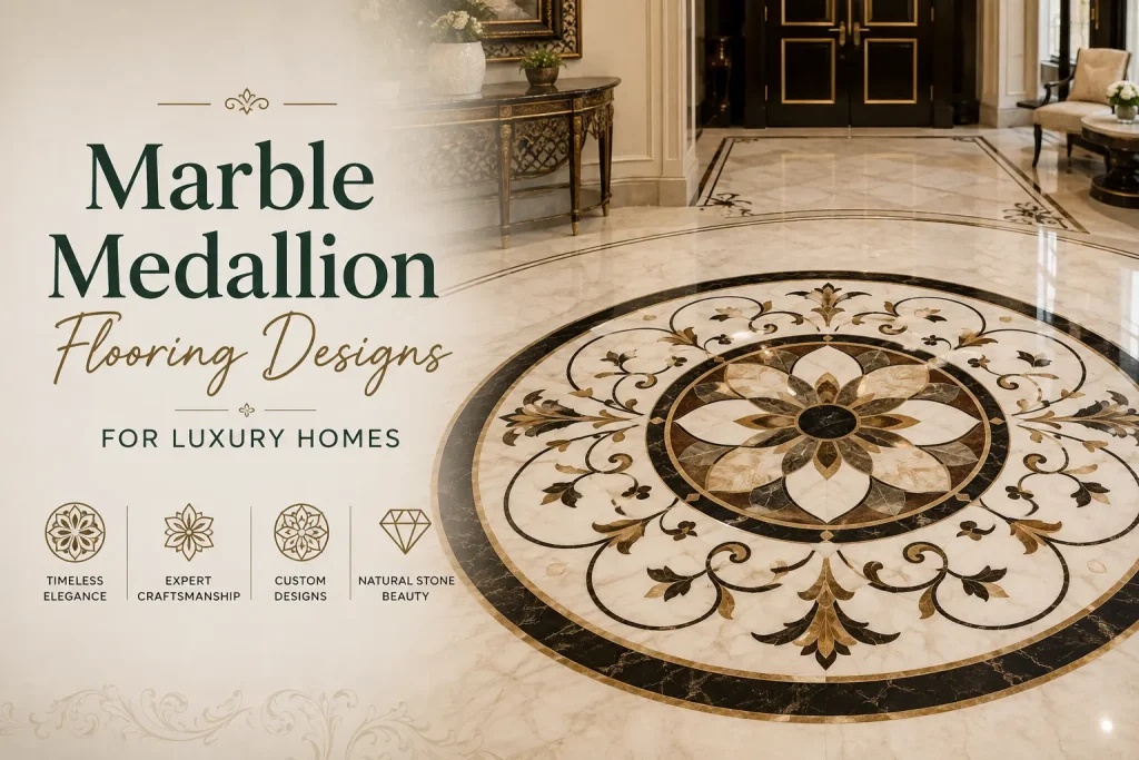 Marble Medallion Flooring Designs for Luxury Homes